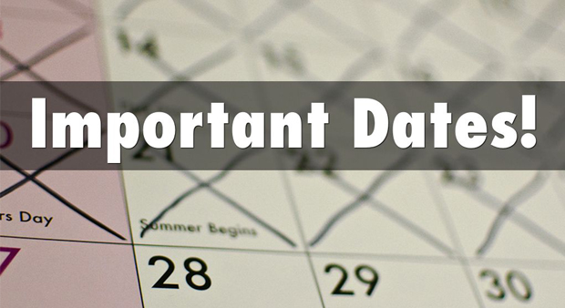 GDFRA Important Dates